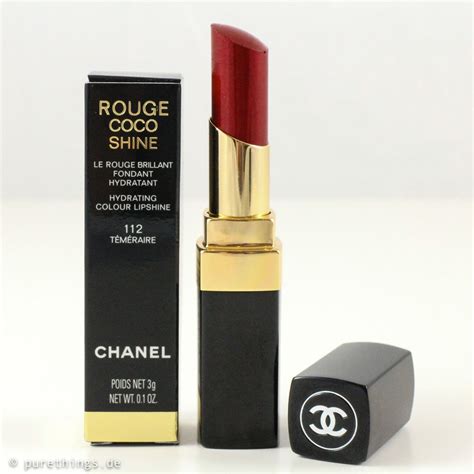 chanel rouge coco shine 112 temeraire|CHANEL Rouge Coco Shine Téméraire .